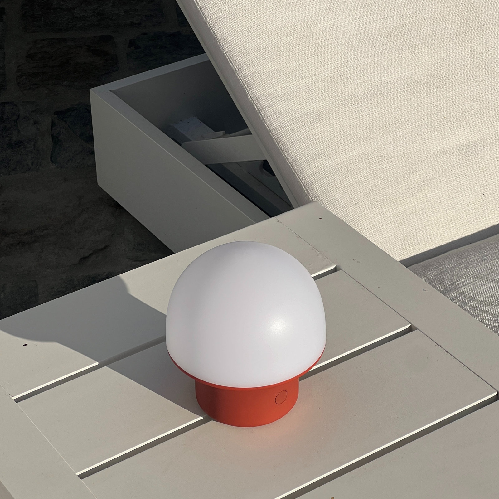 Portobello Rechargeable LED Table Lamp, Red