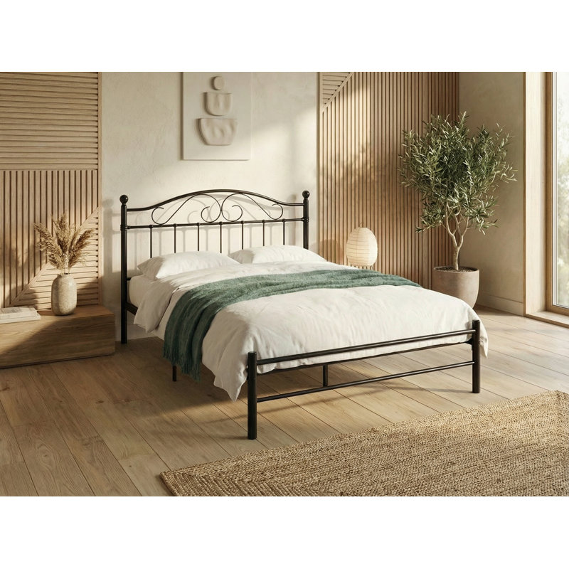 Sussex Metal Bed, Black, Double (4'6)