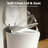 Smart Toilets with Bidet and Tank Built‑In – Foot Sensor Flush, Heated Seat, Warm Dryer, Auto Flush, Self-Cleaning Nozzle, 17.5" ADA Chair Height Smart Toilet Bidet