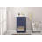 Eanes 24'' Single Bathroom Vanity with Porcelain Top-824333978