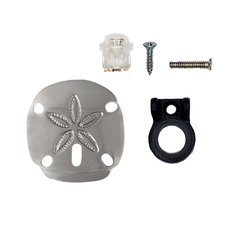 Push Button Doorbell, Nickel Silver