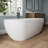 Johanna 71'' Acrylic Freestanding Tub Freestanding Soaking Bathtub