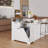 Caffey Double Tilt Out Trash Can Cabinet For 20 Gallon Garbage Can-111532587