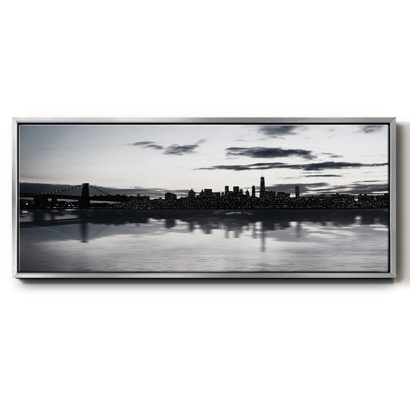 Horizon scintillant, H 12 po x l 30 po x P 1,5 po, Argent