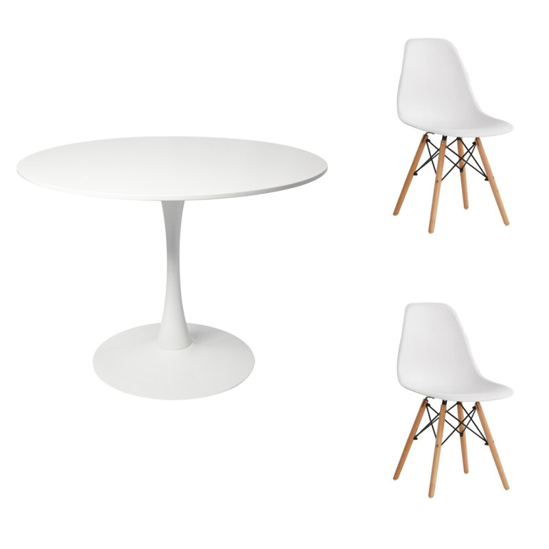 Ensemble de salle à manger 31,4 po Blanco