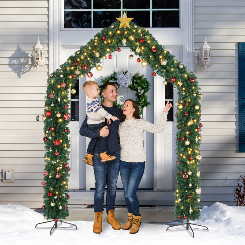 Décoration de Noël en PVC pour arche verte