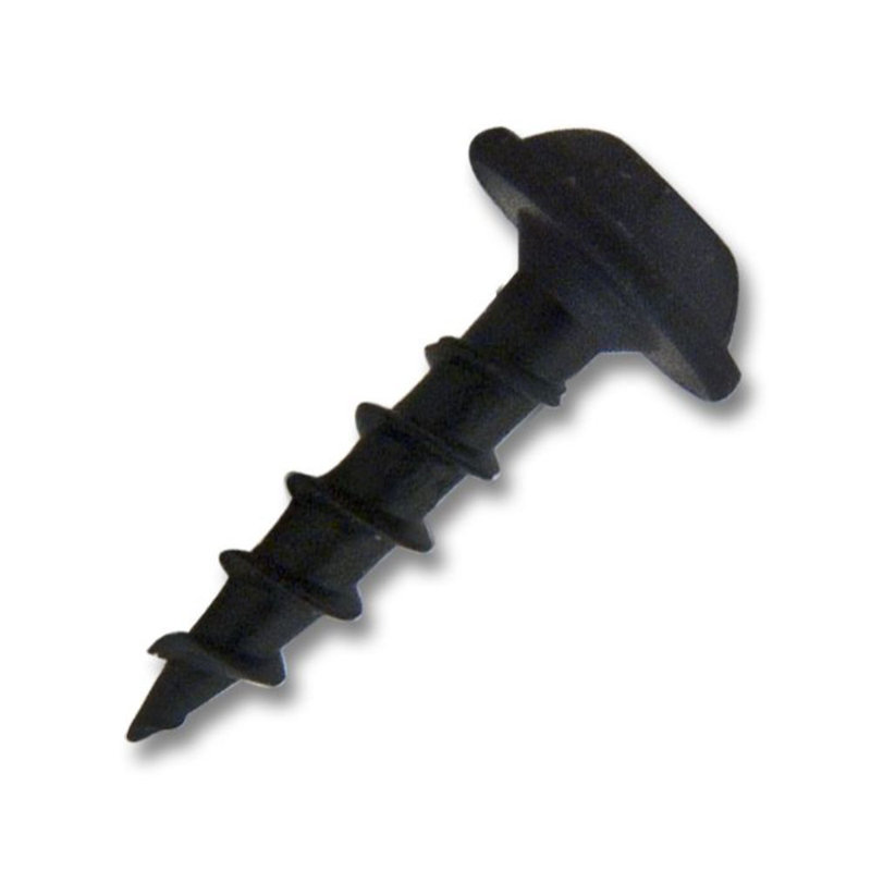Tête de rondelle carrée ronde noire # 8 x 3/4 po à gros filetage autotaraudeuse
