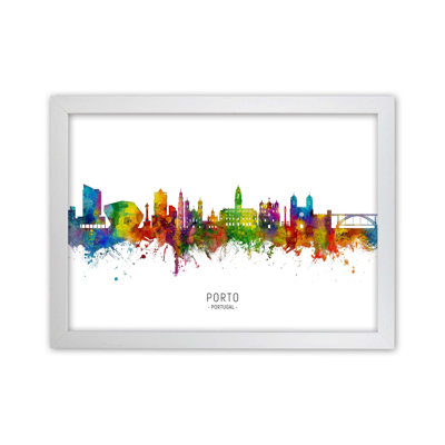 Porto Portugal Skyline by Michael Tompsett - Print
