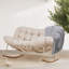 Chaise berçante d'extérieur en acier Gifty-593079665