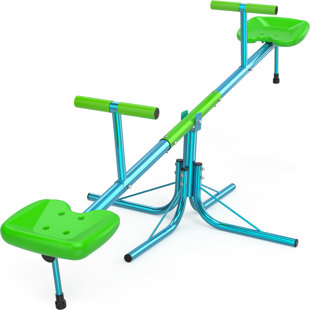 Metal Outdoor Kids Spinning Teeter Totter,Kids Seesaw,Swiveling 360 Degrees Rotating For Kids 3-6