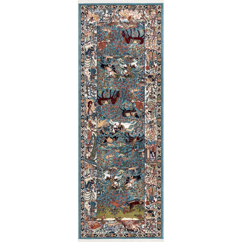 Kelayeh Oriental Indoor Rug, Runner 2'7" x 7'
