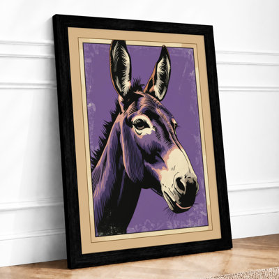 Dignified Donkey Vintage - Framed Print