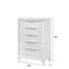 Commode de rangement contemporaine à 5 tiroirs, commode de chambre en bois pour la maison