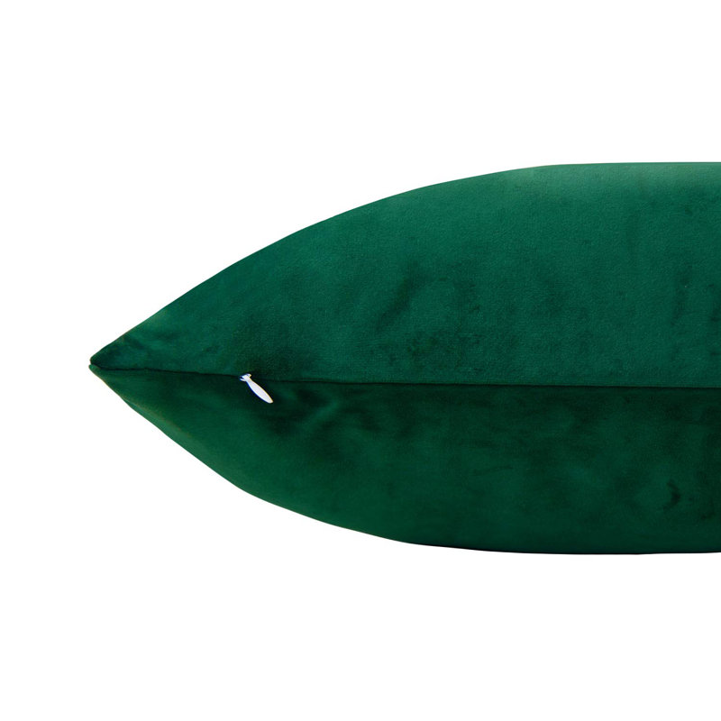 Housse de coussin lombaire Payson, Vert émeraude, H 12 po x l 20 po