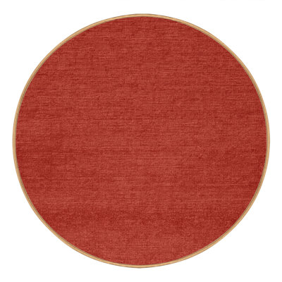 Tapis brun uni lavable à la machine