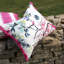 CHINOISERIE FLOWER PEONY OUTDOOR DECORATIVE PILLOW