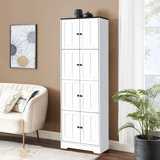 8 Door Accent Cabinet Wood Cabinet Entryway Cabinet Tall Accent Cabinet