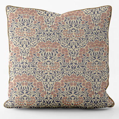 Floral Square Throw Cushion With Filling