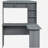 Modern L-Shaped Desk  Grey