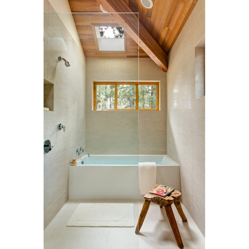 MTI Solutions 3 71.5" Air Bathtub, White, Undermount, 18.25" H x 60" W x 32" D