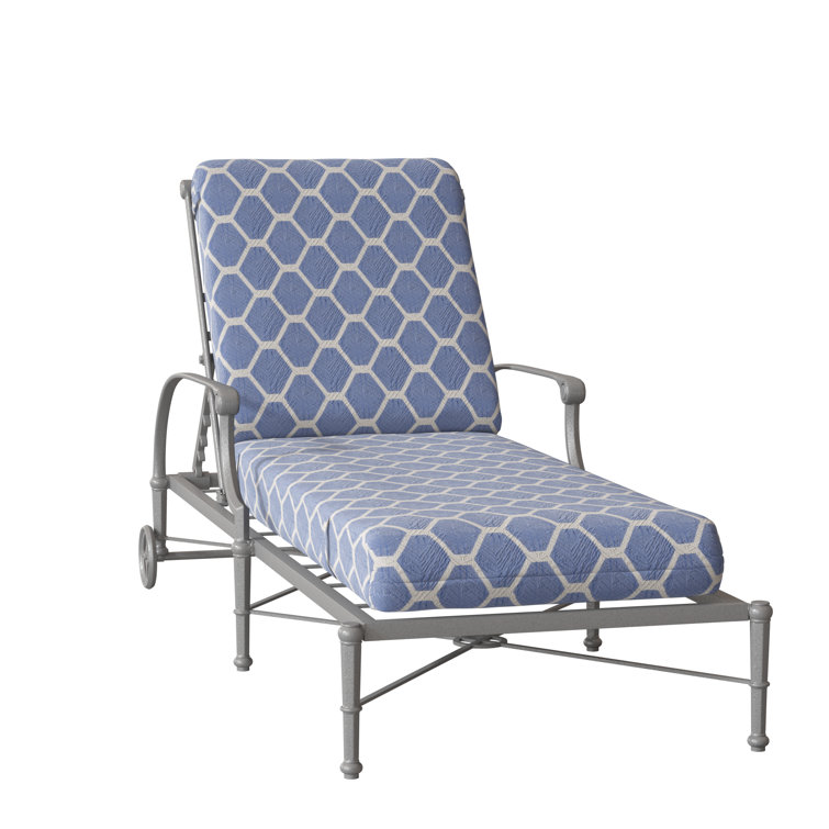 Delphi 32'' Outdoor Aluminum Chaise Lounge