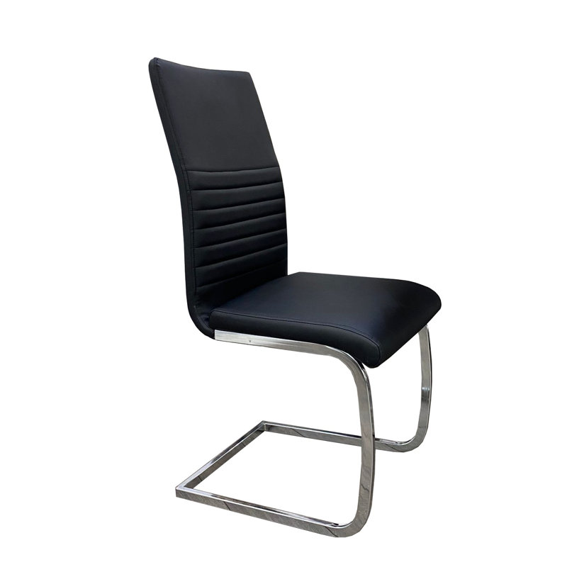 Tafolla 45cm H Upholstered Dining Chair, Black