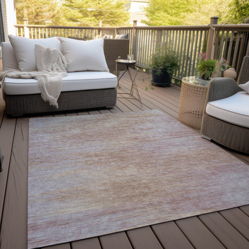  Tapis de porte d'extérieur antidérapant Malchow, Rectangle 10 pi x 14 pi