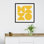 «Bold Vintage Geometric Sunshine Yellow» par The Creative Bunch Studio, reproduction d'art encadrée