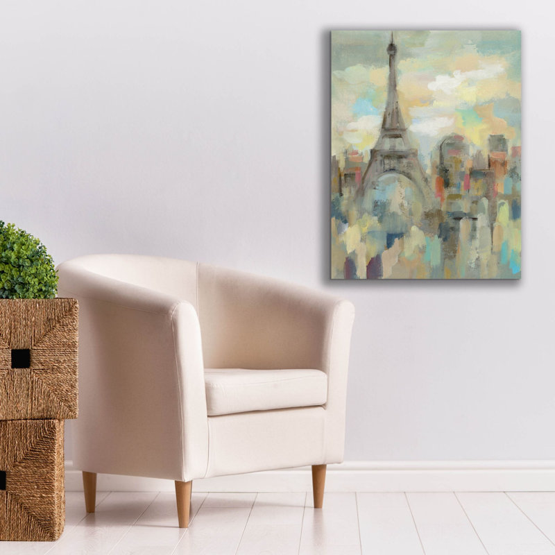 «Paris Impression» Epic Graffiti par Silvia Vassileva, art mural sur toile, 26 po x 34 po