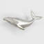 1.75" Humpback Whale Left Facing Knob