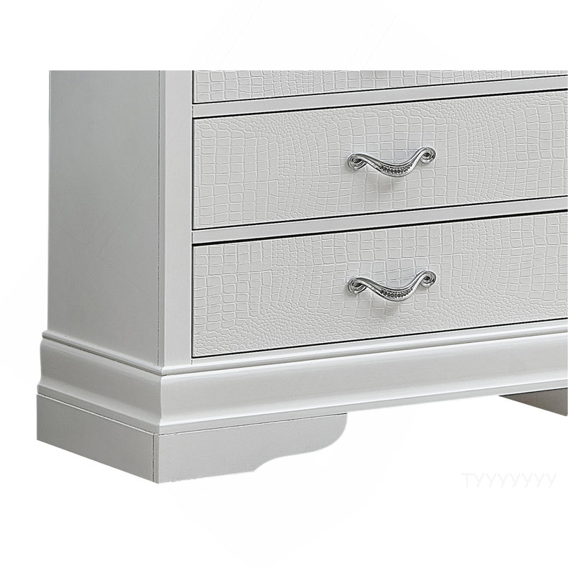 Commode Lorana, champagne argenté, Argent argent