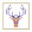 Tête de cerf multicolore-1297831037-1297831033