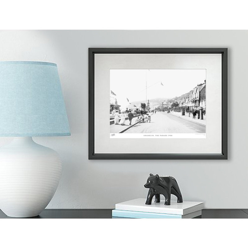 Shanklin, The Parade 1908 - Single Picture Frame Print, 28cm H x 36cm W x 2.3cm D