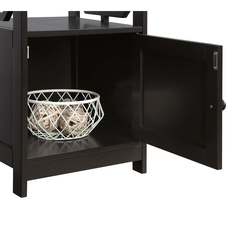 Minburn 26'' Tall End Table, Espresso
