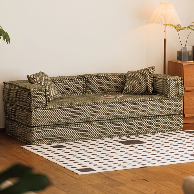 Foldable Modular Dual-use Couch, Green