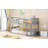 Sturdy and Durable Full Over Full Bunk Bed for Extra Sleeping Space-576893650-576893651