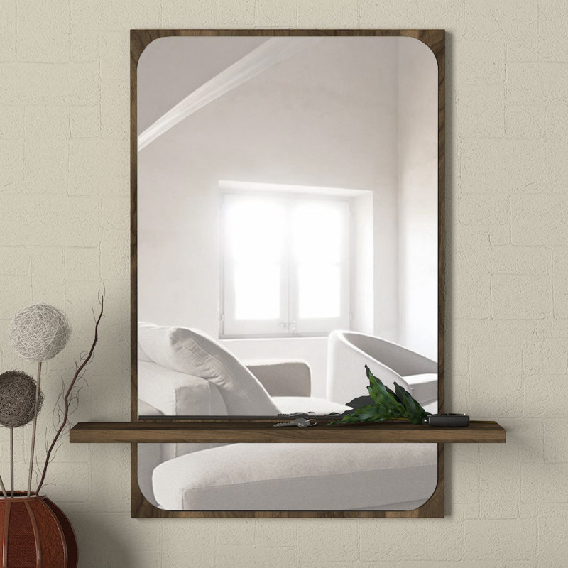 Miroir Freeburg avec tablettes Overmantel
