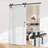 Low Ceiling Single Bypass Double Door Barn Hardware Kit-51284425