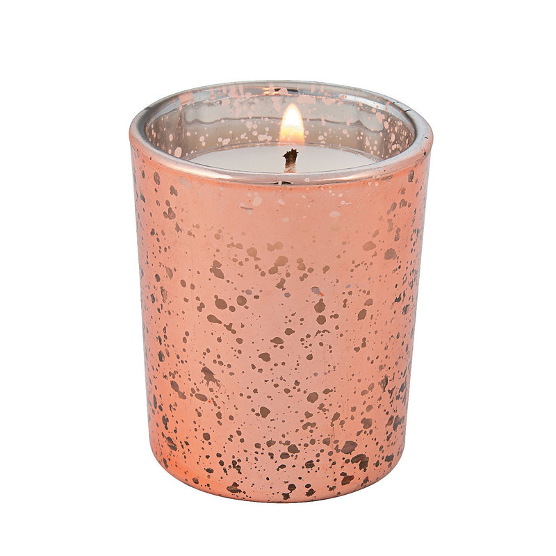 Glass Tabletop Votive Holder Set, Copper, 12