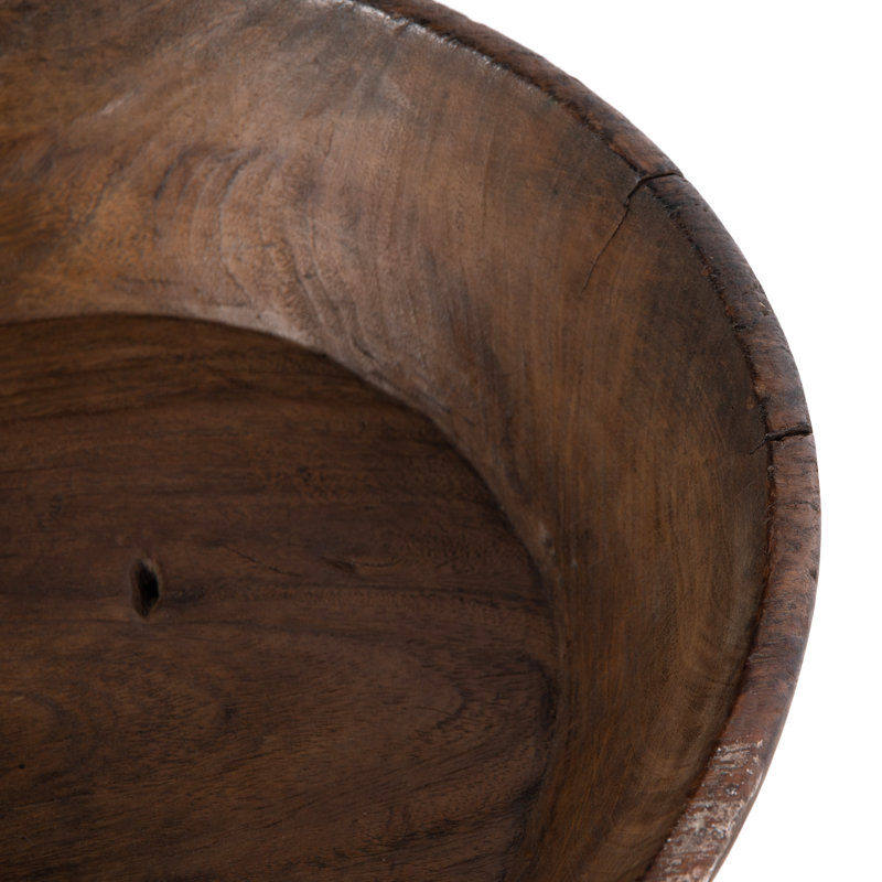 Found Solid Wood Decorative Bowl