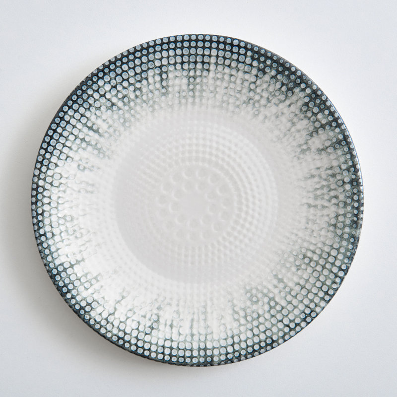 Naponee Boston 27cm Porcelain China Commercial Dishwasher Safe Dinner Plate, Set of 6