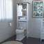 Armoire de rangement pour toilette avec tablettes réglables