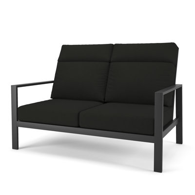 Dixon Metal Outdoor Loveseat With Sunbrella Cushion