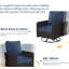 Tl Un canapé trois places + deux chaises pivotantes + deux repose-pieds + une table d'appoint