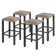 Alyne 4 - Person Metal Patio Dining Set with Rectangular Table