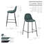 Tabouret de bar en velours Lazio avec pieds en fer-1882502423-1985942148