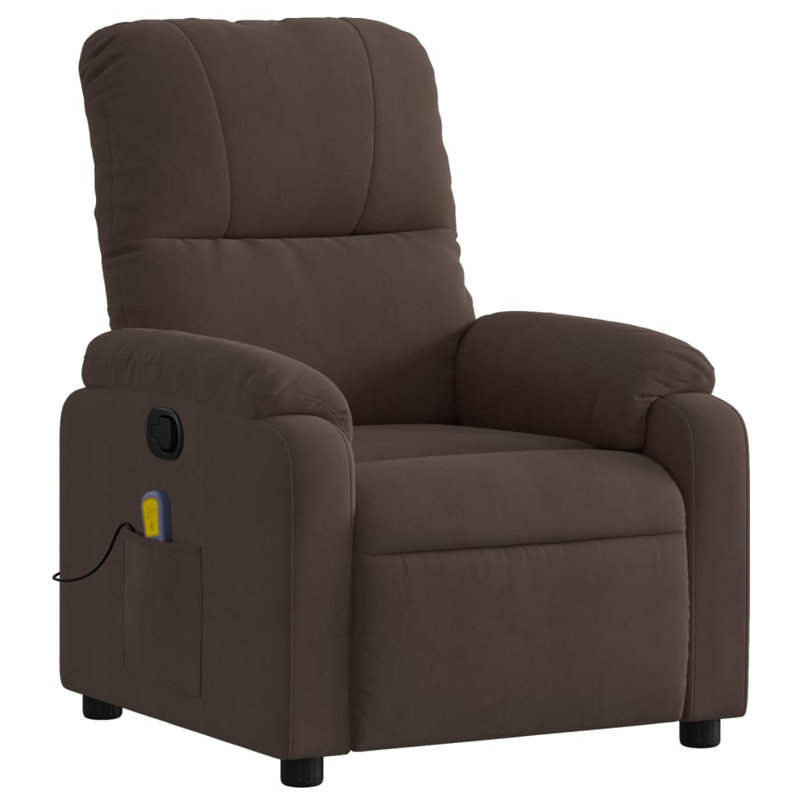 Upholstered Massage Chair, Brown