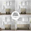 Meuble-lavabo rustique pour salle de bain avec comptoir en quartz blanc, robinet et miroir mural 18 po-2020999855