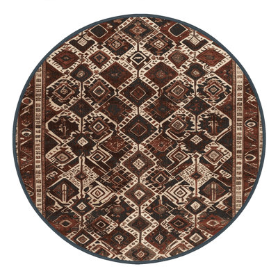 Machine Washable Persian Black Area Rug
