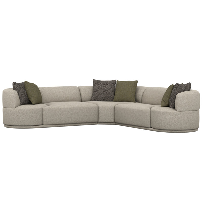 Ensemble modulaire pivotant 3 pièces avec 6 coussins